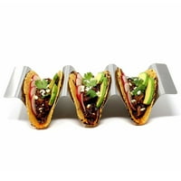 TACO držač od nehrđajućeg čelika Taco držač stalak za stalak za pladanj ploče za kuhanje