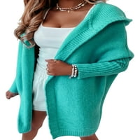 Voguele žene pletene džempere bahu rukavice dukseve duge rukave s dugim rukavima džemper chic jakna
