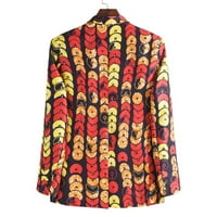 Advoicd Muška jesen i zimska povremena odjeća Revel Dugi rukav moda Ležerne prilike etničke tiskane