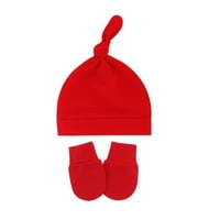 Bejzbol kapa Novorođena šešica jesen zima mekana i topla čvorska kapa za dječake i djevojke - organske