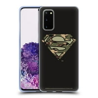 Dizajni za glavu Službeno licencirani Supermen DC Comics Logos Camuflage Soft Gel Case kompatibilan sa Samsung Galaxy S 5G