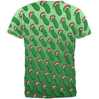 Božićni jezik krastavca u obliku muške majice multi x-lg