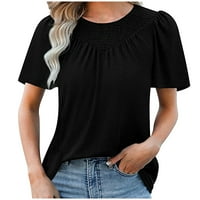 Zunfeo T majice za žene - posade pulover na vrhu Comfy T košulje Čvrsti svježe odabrane modne majice