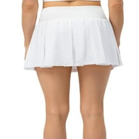 Sanviglor dame suknje lažne dvije mini suknje naletene hlače u boji bijele xxl
