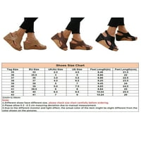 Lacyhop dame klinovi sandale Peep toe klinovi Ljetna platforma Sandal Party Anti-kliznu haljinu cipele