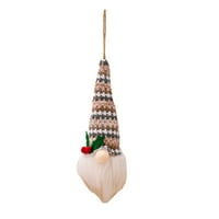 Božićni ukrasi, viseći gnome božićne ukrase sa LED svjetlom, lijepim light-likovnim lutkim plišanim