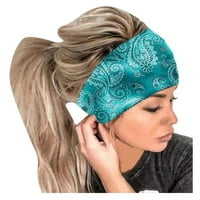 Trake za žene za žene Ispis glava za glavu elastična glava zamotavanje kose Bandana traka za glavu