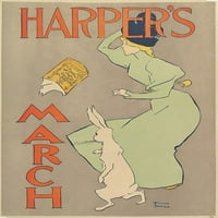 Harpers: March Poster Print Edward Penfield