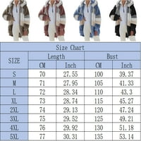 Jakne za žene - zimski kaputi Blok u boji dugih rukava Kardigan duksevi Dukseli Ležerna odjeća