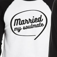 Oženjen je moja srodna srodna srodna srodna majica Raglan za parove poklon
