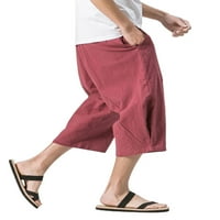 Muški kratke hlače za duge kratke hlače ispod koljena labava fit plaža sportska habanje elastične kožerne