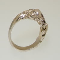 Britanci napravio 18k bijeli zlatni prirodni granit i kultivirani biserni ženski trilogijski prsten