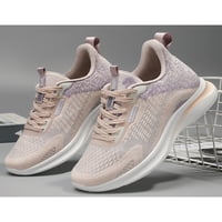 LUMENTO WOMENS Atletska obuća debela potplata trčanja čipke za cipele Up tenisice Neklizni treneri na otvorenom lagana sportova ružičasta 7