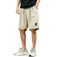 Muške sportske kratke hlače Striped jogging dno ljetne obuke sa džepovima Elastične struke prozračne hlače