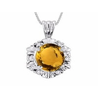 Ogrlice za žene 14k bijelo zlato Zapanjujuće halo dizajner privjesak ogrlica dragulje i originalni dijamanti