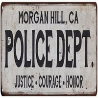 Hill, CA policijski odjel. Početna Dekor Metalni znak Poklon 108240012867