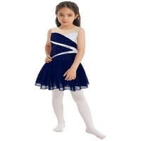 Girls Ballet Dance Leotard haljina Omladinska gimnastika bez rukava bez rukava za klizanje ledene haljine