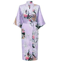 Hesxuno haljina za žene Seksi žene Kupaonice Pauna Kimono duga haljina haljina haljina haljina