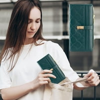 Dagobertniko Novo ženski dugi linggeni novčanik zipper Snap Solid Color Wallet kartica torbica za ručnu