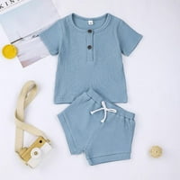Bullpiano novorođenčad unise kratkih rukava kratkih kratkih rukava odjeća set dječje ljetne odjeće za