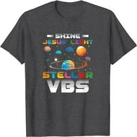 Stelarna biblijska škola VBS Shine Isus lagana kršćanska majica
