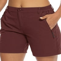 Ležerne prilike Bermuda kratke hlače za žene Solid Boja Ljetne kratke hlače Elastična struka Sportska