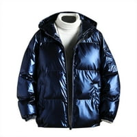 Muška jakna za puffer zimski topli kaput za ležerno planinarenje na otvorenom u mornarici 5xl