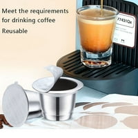 Nespresso nehrđajući čelik za punjenje kafe kafe kafe kafe filter za kafu za višekratnu upotrebu kafe