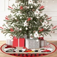 Suknja za božićnu drvvu, rustikalna mat božićnog drva za veseli Xmas Holiday Party pribor za odmor za