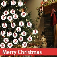 CGLFD Clearsance Božićni ukrasi Božićne ukrase abecede personalizirano za poklon božićno drvce viseći ukras za brisanje ukrasa
