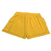 Abtel dame kratke vruće hlače kratke hlače Ležerne mini pantalone Žene Modni odmor Lounge Yellow S