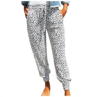 Žene Ležerne pantalone Ljetne leopard ispise hlače dno