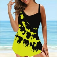 Plus size za kupaće kostimu za žene Ženski tankini veliki bikini set digitalni print Suspender Beach
