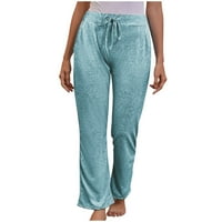 Joga hlače za žene Capri duljine hlače Ljeto solidno boje Yoga široke noge hlače labave ležerne vježbe