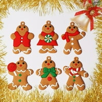 Božićni hangunig Dekoracija Gingerbread Man Style Božićno stablo Privjesak