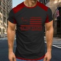 Muška majica Dan nezavisnosti Ljetni modni casual pričvrstite 3D digitalne košulje kratkih rukava za