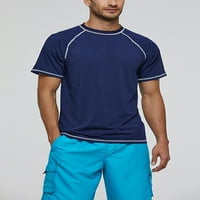 Muška majica na plaži UPF50 + kupaći kostimi za posadu Vrat Stretchy plivanje vrhova zaštita od sunca