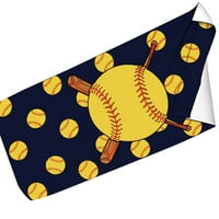 Corashan ćebad, bejzbol ručnik za plažu Brzi sušenje Prijenosni ručnik za kupanje Baseball Print Place ručnik, kućni dekor