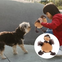 PUNA Oblik psa Squeaky igračka ljubimac teaser cust čišćenje zuba mljevenje plišane igračke