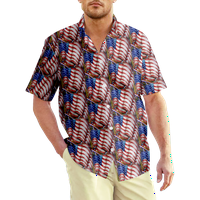 4. jula muška havajska majica USA Nacionalna zastava košulja na otvorenom ulicom kratkih rukava odjeća