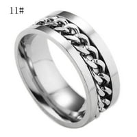 Nakit za žene Prstenje Muški titanijum čelični lančani prsten za rotaciju Crowrend nakit prsten slatki