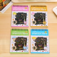 Djeca Scratch Arts Crtanje papir Kreativni šareni grafiti Zabavne DIY zavojnice Boing Booking Book za
