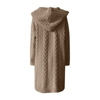 Cardigan za ženski kaput patchwork dugih rukava V-izrezani džemper tip pleteni kardigan džemper