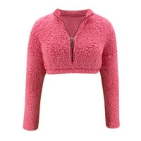 Uorcsa žene postavlja odjeću odjeća solidna set dugih rukava pulover bluza i hlače setovi labave ružičaste