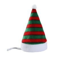 Kućni ljubimac božićni šešir mačka za odmor hat za pseće pruge Božićno uređenje glave glave
