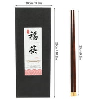 Parovi Prirodni višestruki kineski stil Drveni štapići postavljeni siguran poklon za prinosni pribor za porodične prijatelje [Sowood]