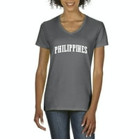 Arti - Ženska majica s kratkim rukavima V-izrez - Filipini