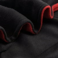 Pxiakgy muške zimske produžene šal za ogrtač kućna odjeća s dugim rukavima ogrtač crveni m