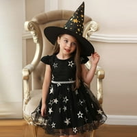 Tamna haljina za dijete dječje djevojke djevojke dječje haljine plesne haljina + šešir princeze djevojke