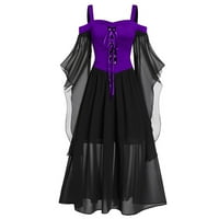 Meichang renesansni kostim za žene Vintage srednjovjekovni elegantni Goth Plus Size haljine Cosplay